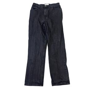 Abercrombie The 90’s Straight Ultra High-Rise Women’s 10R‎ Saturated Black